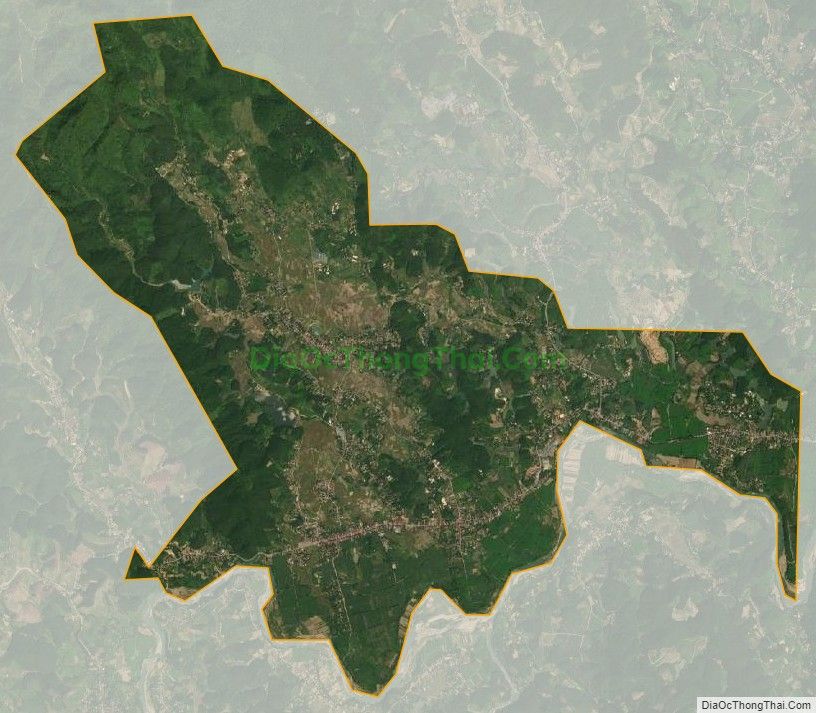 Bản đồ vệ tinh xã Địch Quả, huyện Thanh Sơn