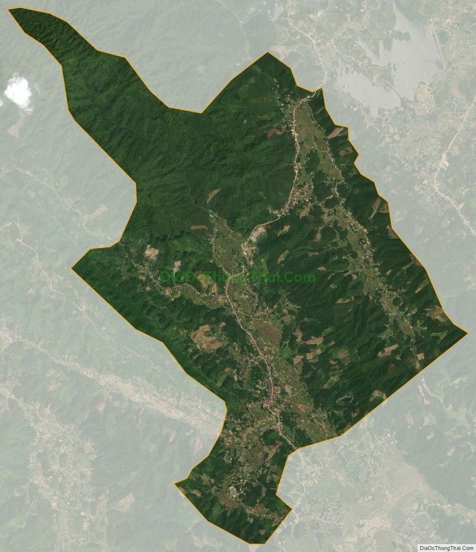 Bản đồ vệ tinh xã Hương Cần, huyện Thanh Sơn