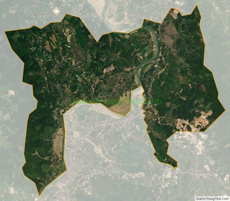 Bản đồ vệ tinh xã Sơn Hùng, huyện Thanh Sơn