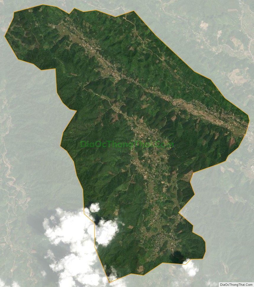 Bản đồ vệ tinh xã Tân Lập, huyện Thanh Sơn