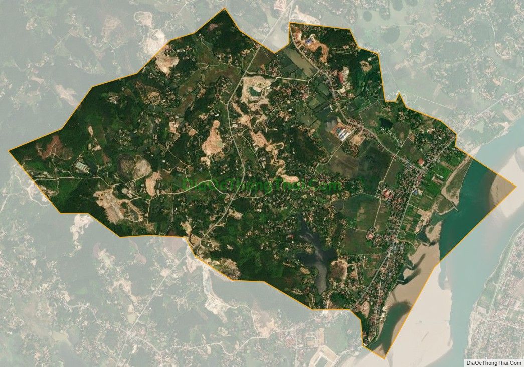 Bản đồ vệ tinh xã Tân Phương, huyện Thanh Thủy