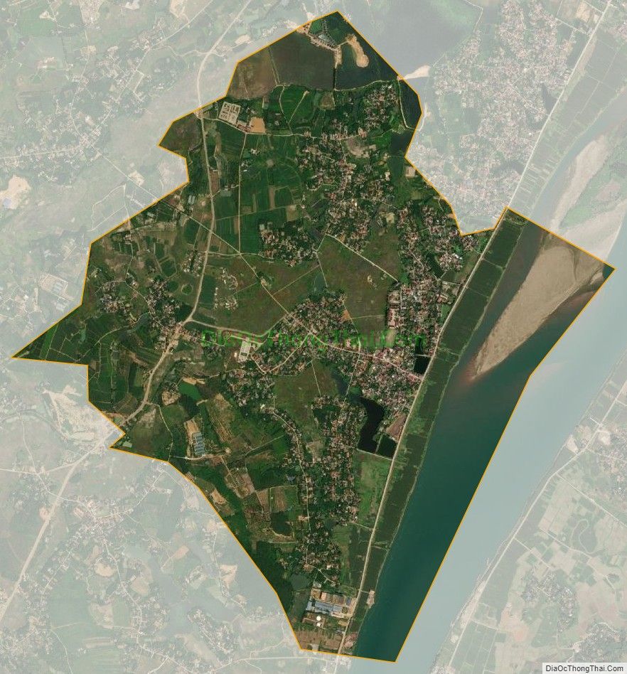 Bản đồ vệ tinh xã Trung Nghĩa (cũ), huyện Thanh Thủy