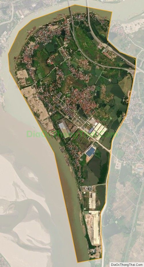 Bản đồ vệ tinh phường Bạch Hạc, thành phố Việt Trì