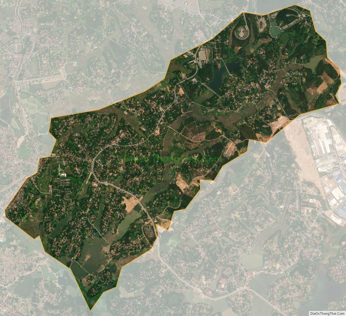 Bản đồ vệ tinh xã Chu Hóa, thành phố Việt Trì