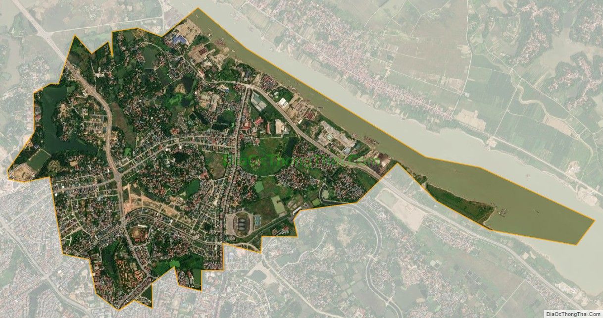 Bản đồ vệ tinh phường Dữu Lâu, thành phố Việt Trì