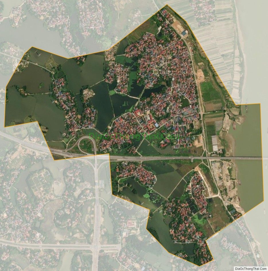 Bản đồ vệ tinh xã Hùng Lô, thành phố Việt Trì