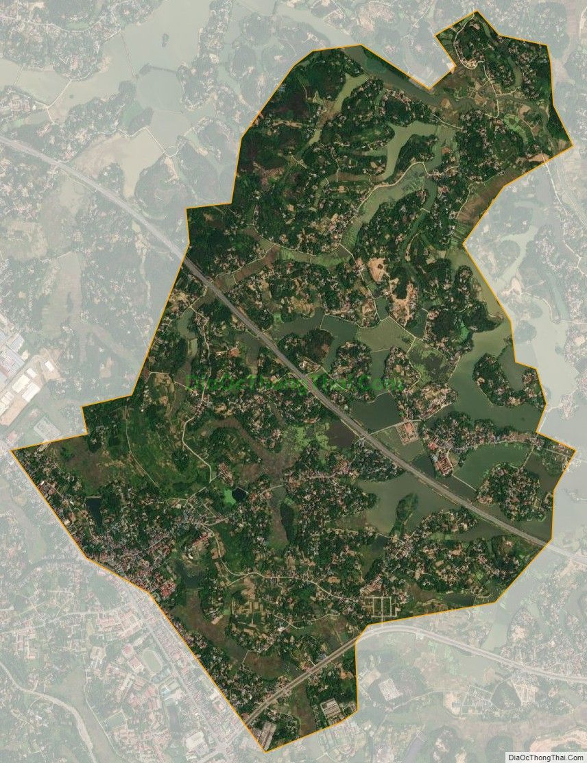 Bản đồ vệ tinh xã Kim Đức, thành phố Việt Trì