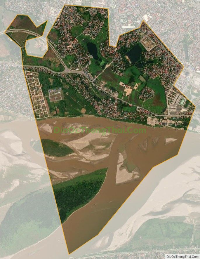Bản đồ vệ tinh phường Minh Nông, thành phố Việt Trì