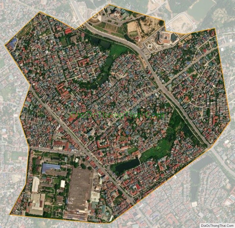 Bản đồ vệ tinh phường Nông Trang, thành phố Việt Trì