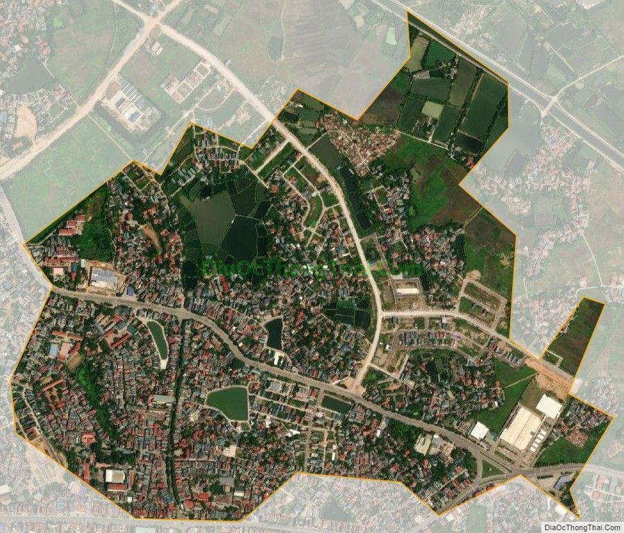 Bản đồ vệ tinh phường Thanh Miếu, thành phố Việt Trì