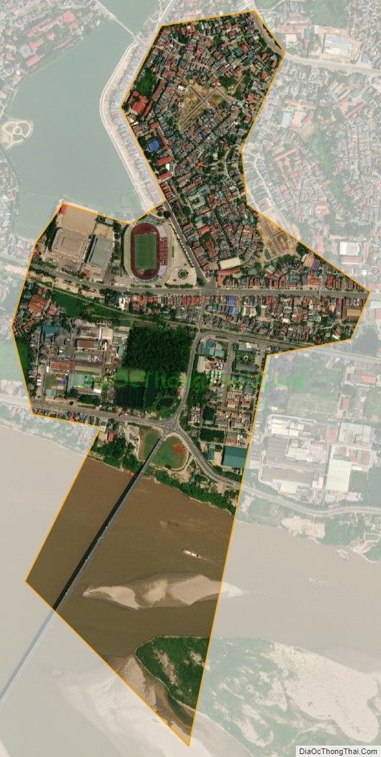 Bản đồ vệ tinh phường Thọ Sơn, thành phố Việt Trì