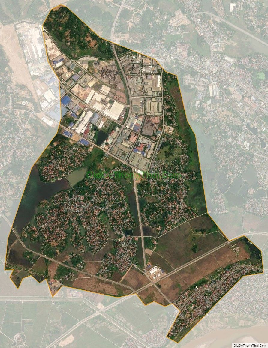 Bản đồ vệ tinh xã Thụy Vân, thành phố Việt Trì