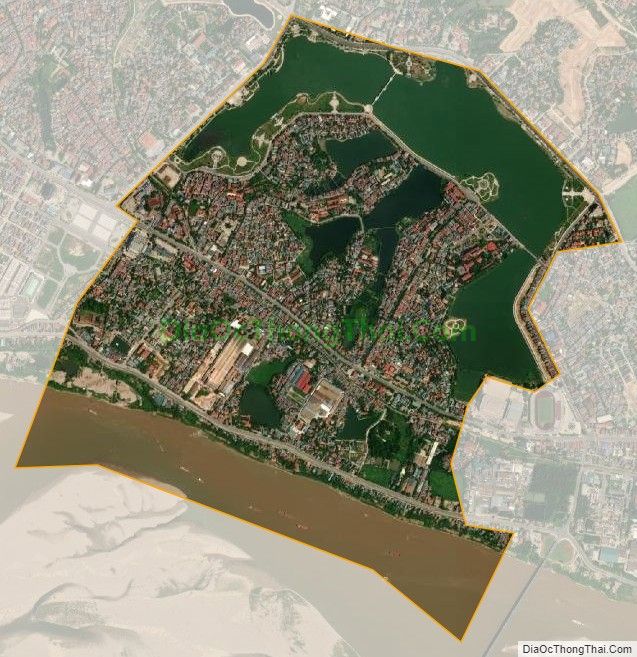 Bản đồ vệ tinh phường Tiên Cát, thành phố Việt Trì