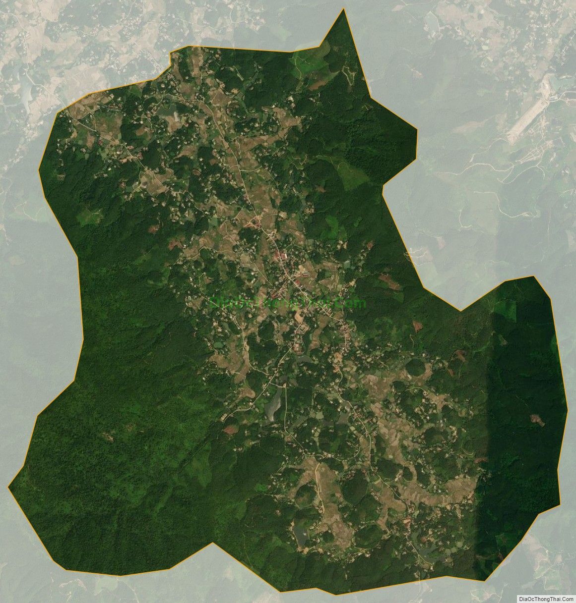 Bản đồ vệ tinh xã Minh Hòa, huyện Yên Lập