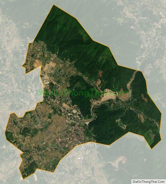 Bản đồ vệ tinh Thị trấn Yên Lập, huyện Yên Lập