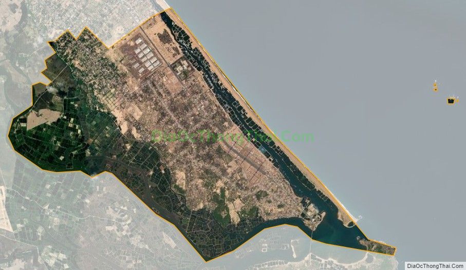 Bản đồ vệ tinh xã Hòa Hiệp Nam (cũ), huyện Đông Hòa