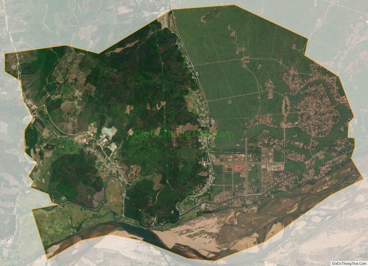 Bản đồ vệ tinh Thị trấn Phú Hòa, huyện Phú Hòa