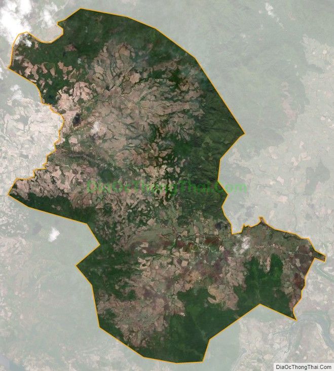 Bản đồ vệ tinh xã Ea Chà Rang, huyện Sơn Hòa