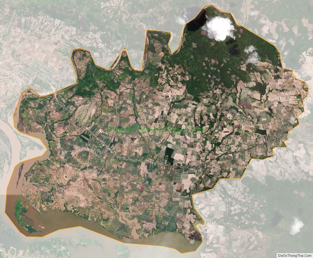 Bản đồ vệ tinh xã Krông Pa, huyện Sơn Hòa