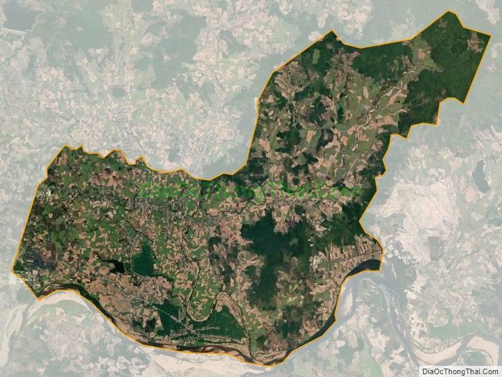 Bản đồ vệ tinh xã Sơn Hà, huyện Sơn Hòa