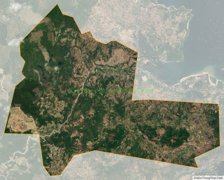 Bản đồ vệ tinh xã Xuân Thọ 2, thị xã Sông Cầu