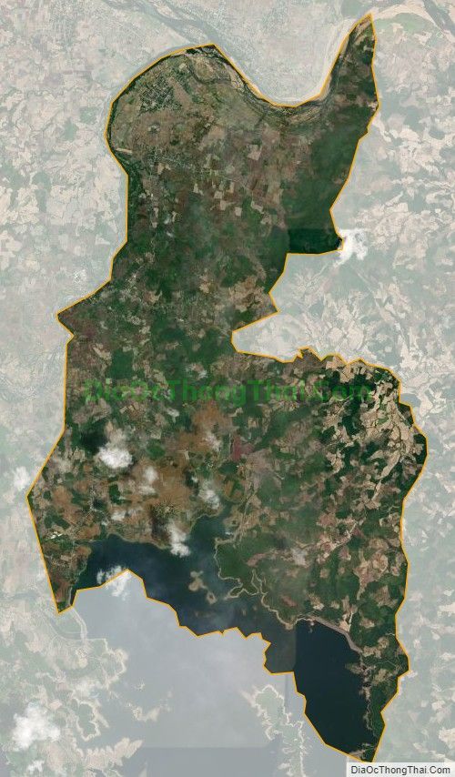 Bản đồ vệ tinh xã Đức Bình Đông, huyện Sông Hinh