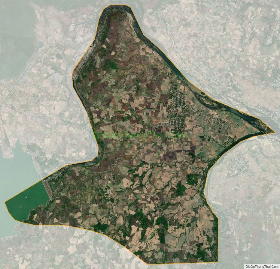 Bản đồ vệ tinh xã Đức Bình Tây, huyện Sông Hinh