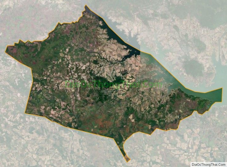 Bản đồ vệ tinh xã Ea Bá, huyện Sông Hinh