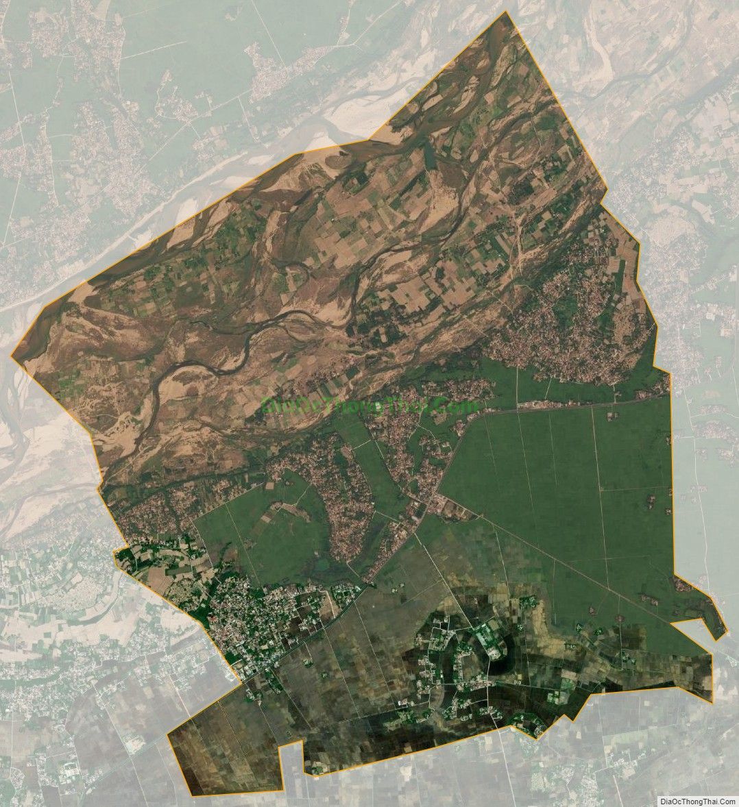 Bản đồ vệ tinh xã Hòa Bình 1, huyện Tây Hòa