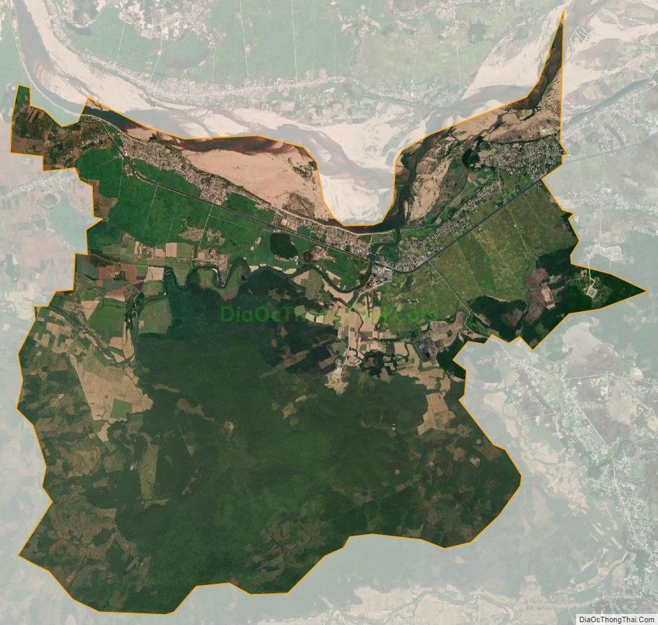 Bản đồ vệ tinh xã Hòa Phú, huyện Tây Hòa