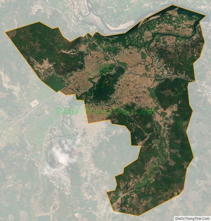 Bản đồ vệ tinh xã An Định, huyện Tuy An