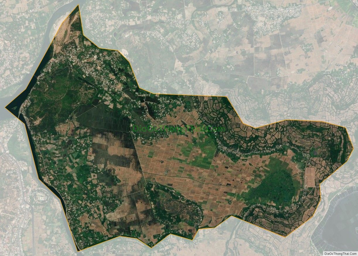 Bản đồ vệ tinh xã An Thạch, huyện Tuy An
