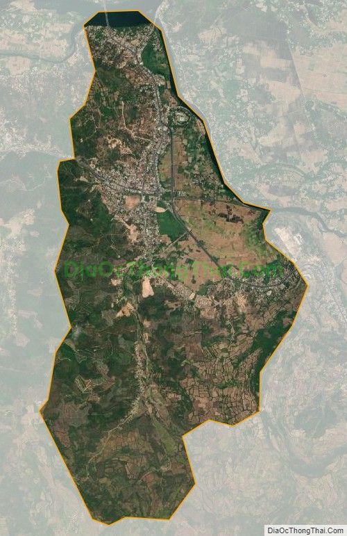 Bản đồ vệ tinh Thị trấn Chí Thạnh, huyện Tuy An