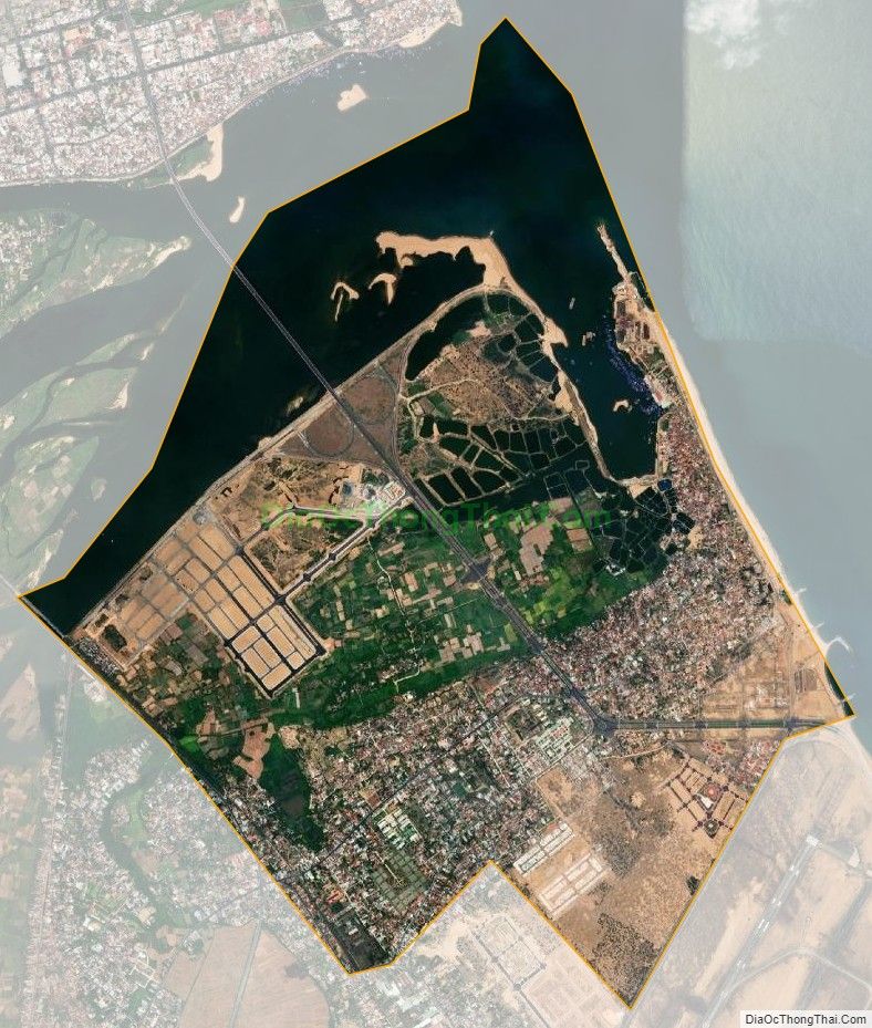 Bản đồ vệ tinh phường Phú Đông, thành phố Tuy Hòa