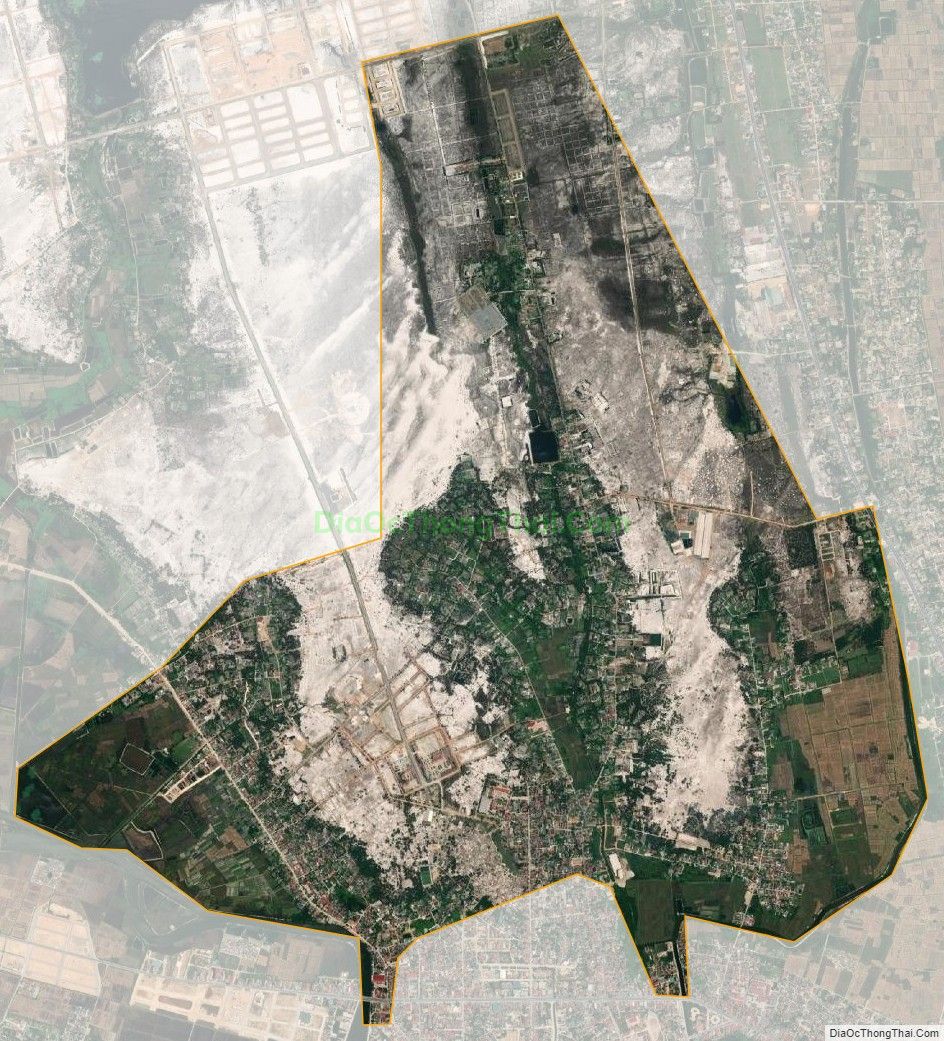 Bản đồ vệ tinh phường Quảng Long, thị xã Ba Đồn