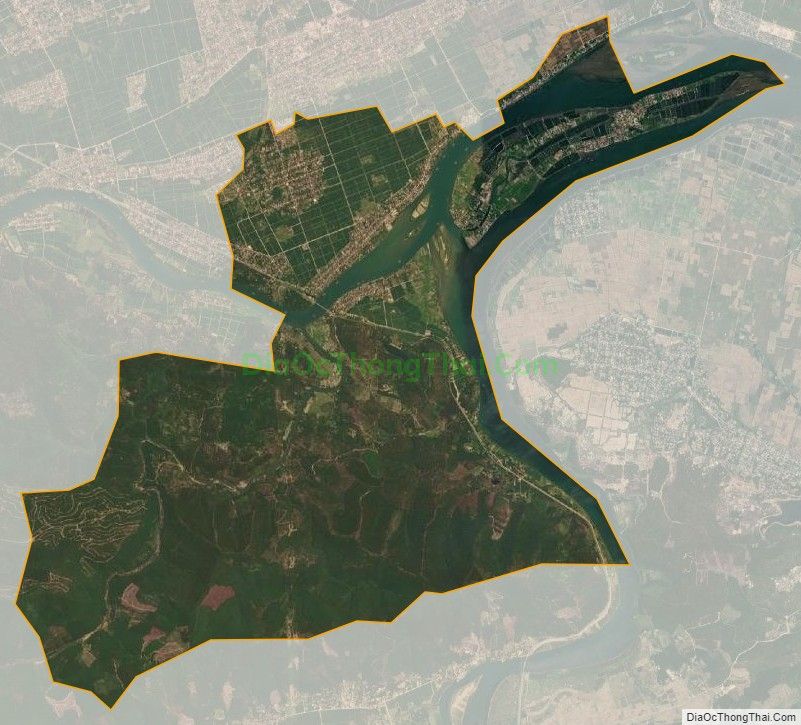 Bản đồ vệ tinh xã Quảng Minh, thị xã Ba Đồn