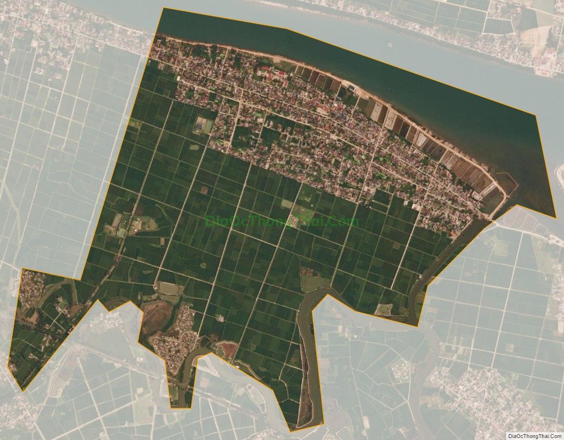 Bản đồ vệ tinh xã Quảng Tân, thị xã Ba Đồn