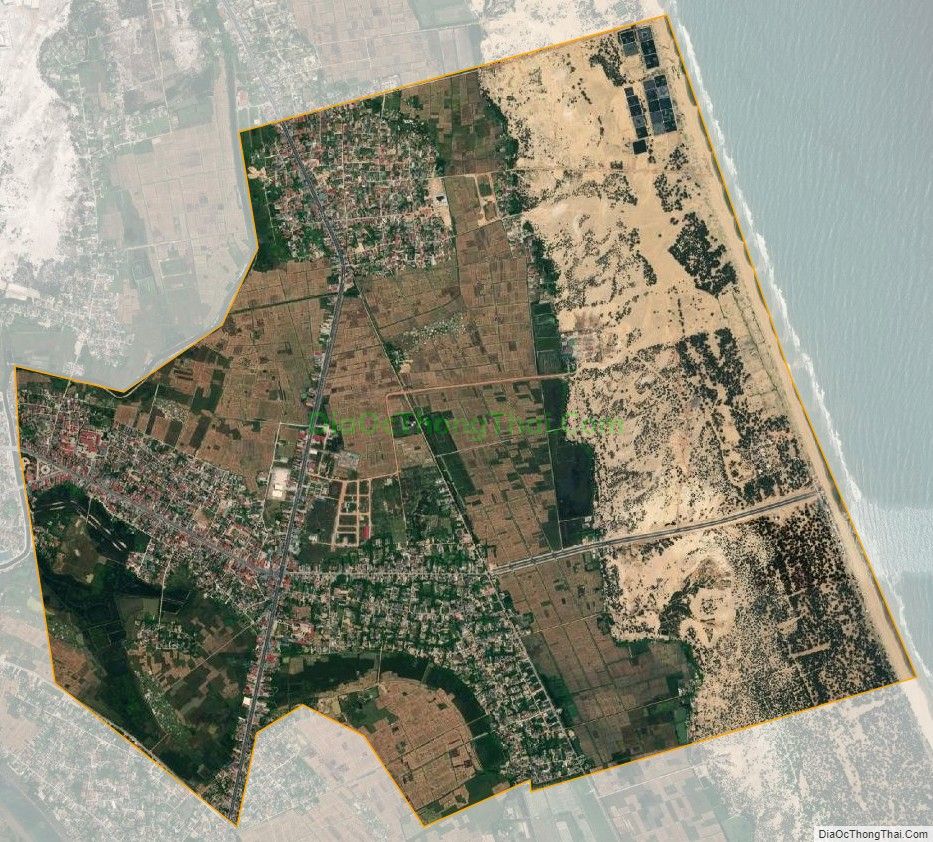 Bản đồ vệ tinh phường Quảng Thọ, thị xã Ba Đồn