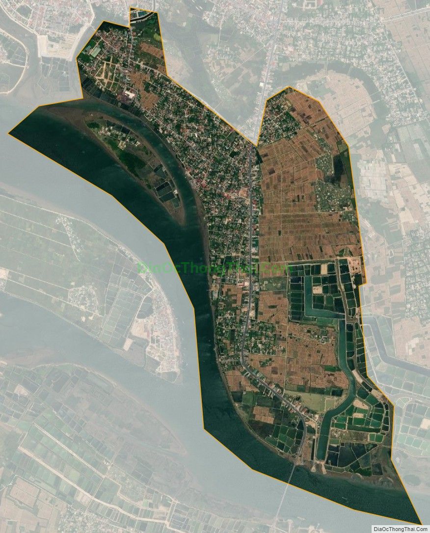 Bản đồ vệ tinh phường Quảng Thuận, thị xã Ba Đồn