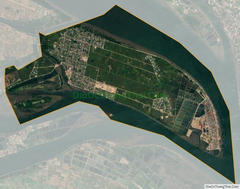 Bản đồ vệ tinh xã Quảng Văn, thị xã Ba Đồn