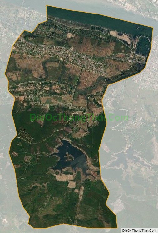 Bản đồ vệ tinh xã Bắc Trạch, huyện Bố Trạch