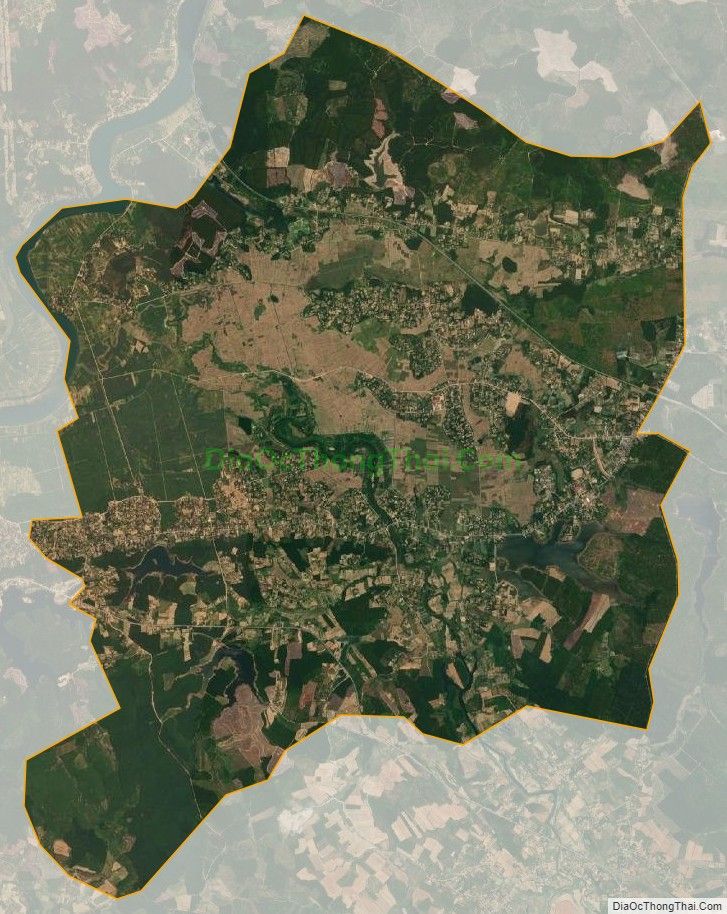 Bản đồ vệ tinh xã Cự Nẫm, huyện Bố Trạch