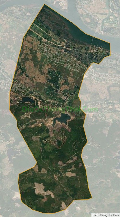Bản đồ vệ tinh xã Hạ Trạch, huyện Bố Trạch