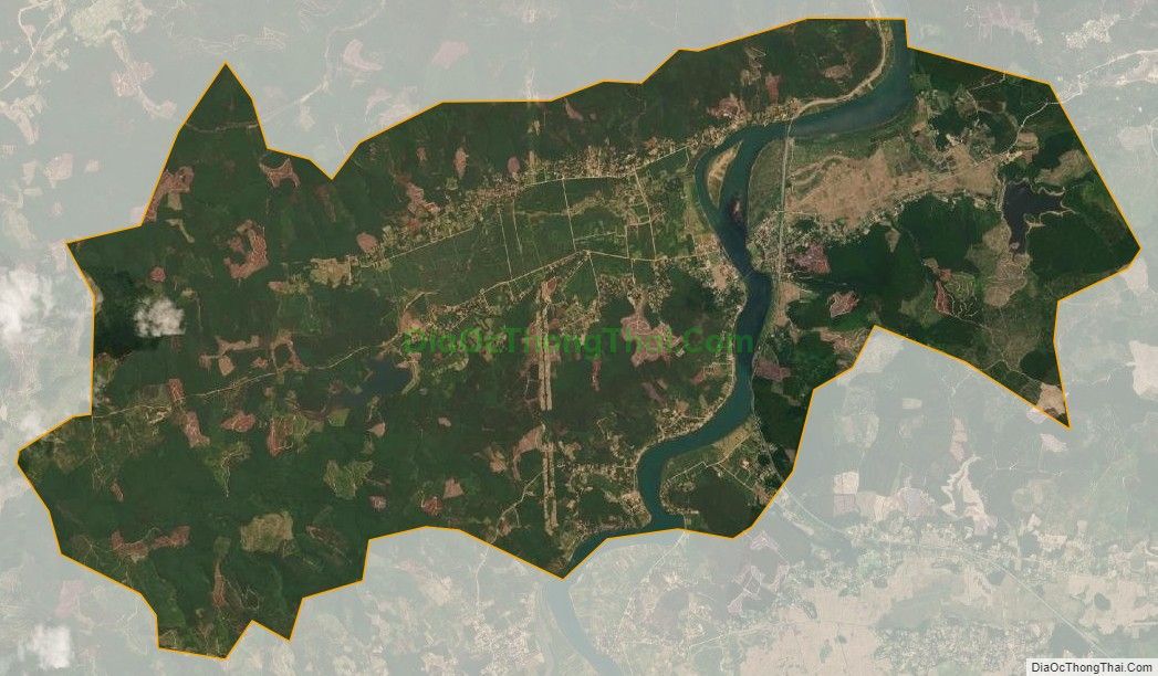 Bản đồ vệ tinh xã Liên Trạch, huyện Bố Trạch