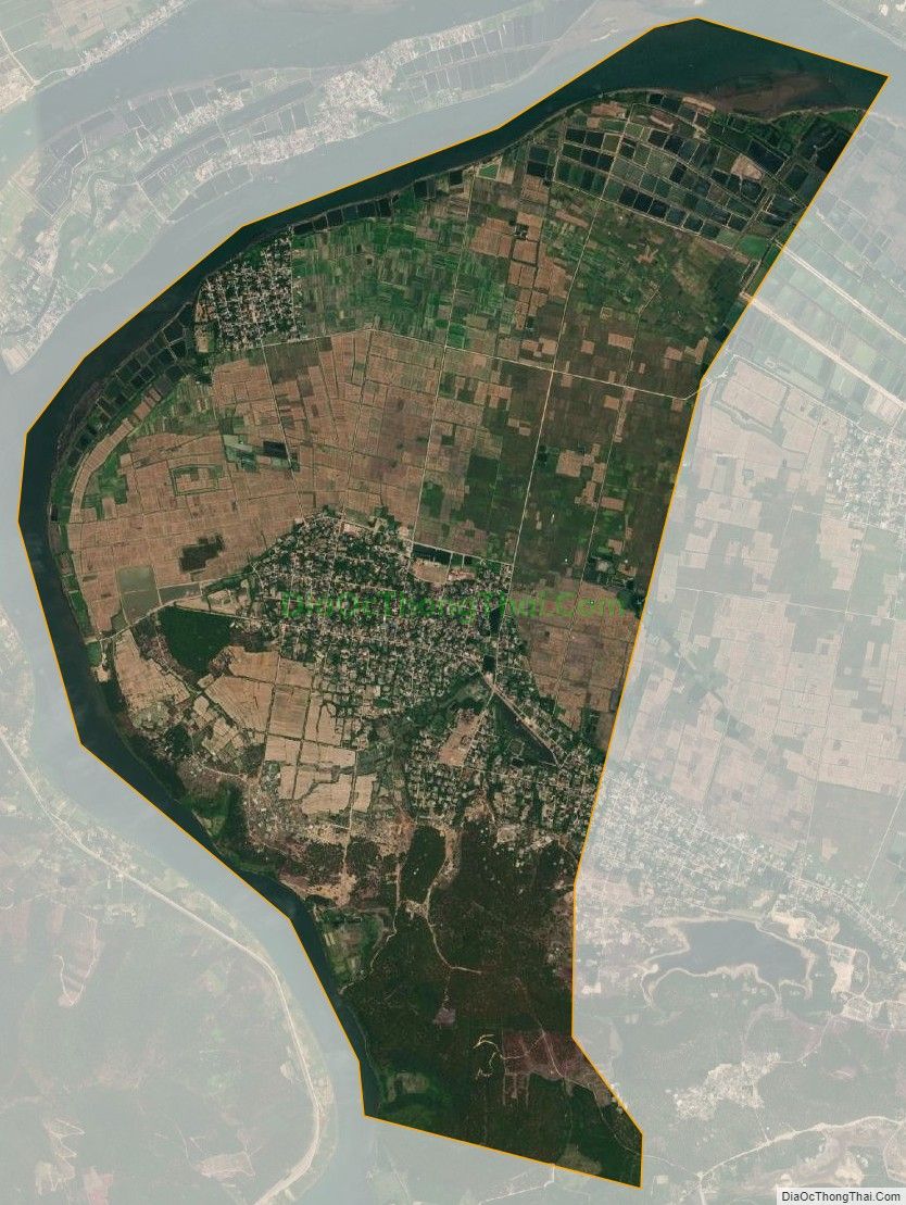 Bản đồ vệ tinh xã Mỹ Trạch, huyện Bố Trạch