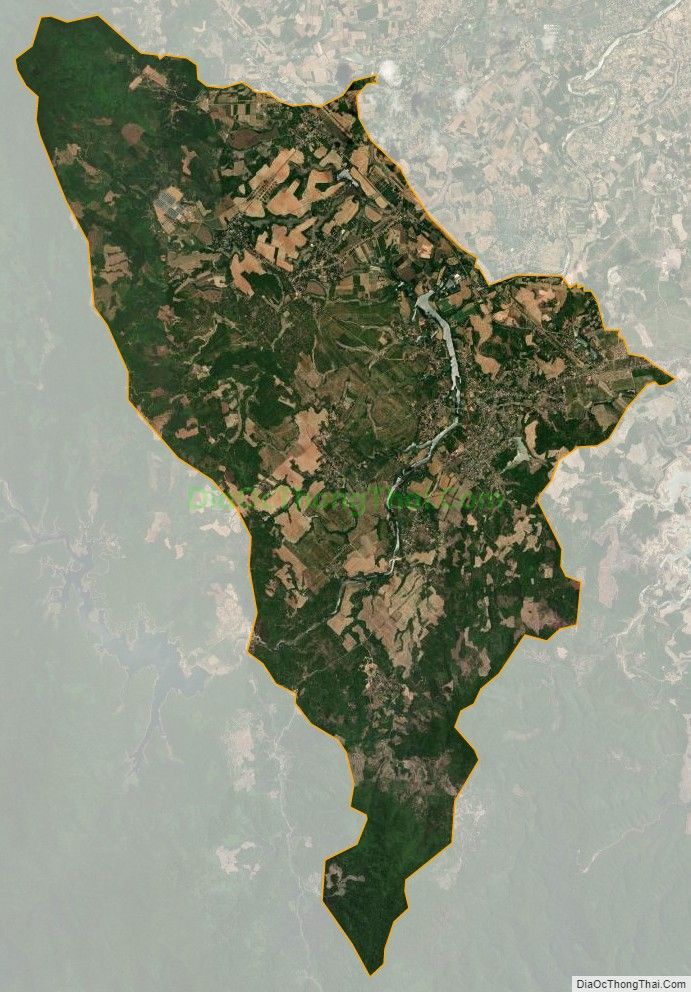 Bản đồ vệ tinh Thị trấn Nông trường Việt Trung, huyện Bố Trạch
