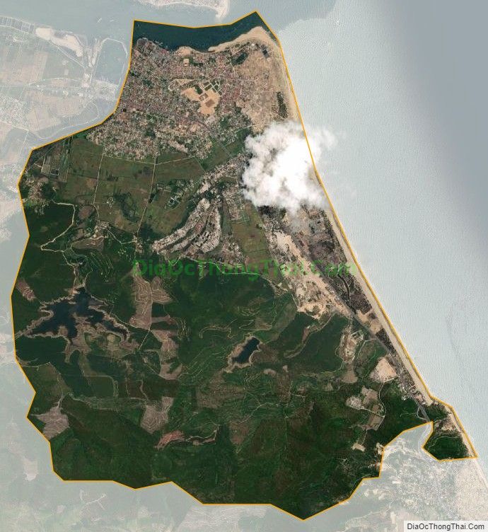 Bản đồ vệ tinh xã Thanh Trạch, huyện Bố Trạch
