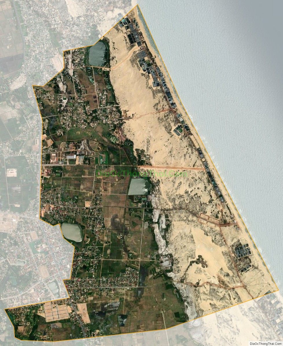 Bản đồ vệ tinh xã Trung Trạch, huyện Bố Trạch
