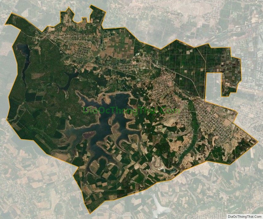 Bản đồ vệ tinh xã Vạn Trạch, huyện Bố Trạch
