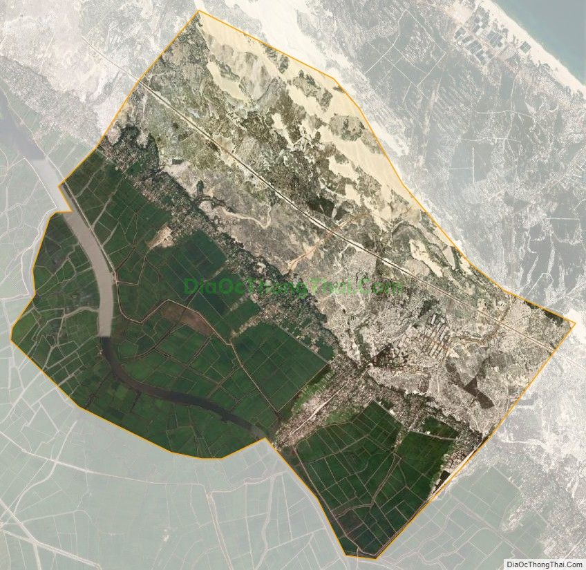 Bản đồ vệ tinh xã Hồng Thủy, huyện Lệ Thủy